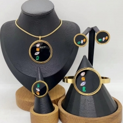 Stainless steel jewelry necklace Earrings Bracelet ring Wholesale