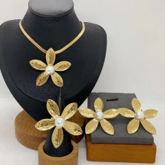 Stainless steel jewelry necklace Earrings  ring Wholesale