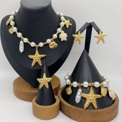 Stainless steel jewelry necklace Earrings Bracelet ring Wholesale