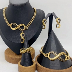Stainless steel jewelry necklace Earrings Bracelet ring Wholesale