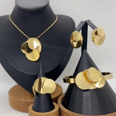 Stainless steel jewelry necklace Earrings Bracelet ring Wholesale