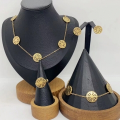 Stainless steel jewelry necklace Earrings Bracelet ring Wholesale