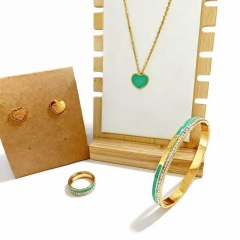 Stainless steel jewelry necklace Earrings Bracelet ring Wholesale