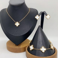 Stainless steel jewelry necklace Earrings Bracelet ring Wholesale