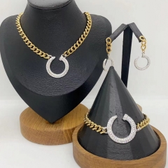 Stainless steel jewelry necklace Earrings Bracelet ring Wholesale