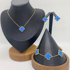 Stainless steel jewelry necklace Earrings Bracelet ring Wholesale