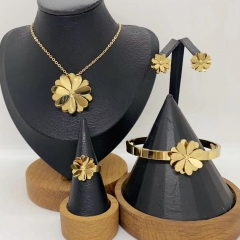 Stainless steel jewelry necklace Earrings Bracelet ring Wholesale
