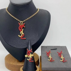Stainless steel jewelry necklace Earrings Bracelet ring Wholesale