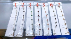 Fashion Popular Stainless Steel Four Leaf Clover Jewelry VCA Bracelet Wholesale for Women