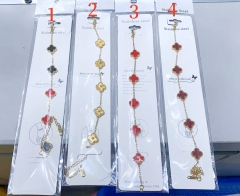 Fashion Popular Stainless Steel Four Leaf Clover Jewelry VCA Bracelet Wholesale for Women