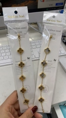 Fashion Popular Stainless Steel Four Leaf Clover Jewelry VCA Bracelet Wholesale for Women