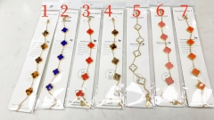 Fashion Popular Stainless Steel Four Leaf Clover Jewelry VCA Bracelet Wholesale for Women