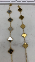 Fashion Popular Stainless Steel Four Leaf Clover Jewelry VCA Bracelet Wholesale for Women