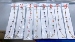 Fashion Popular Stainless Steel Four Leaf Clover Jewelry VCA Bracelet Wholesale for Women