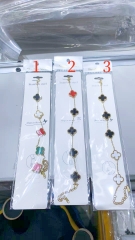 Fashion Popular Stainless Steel Four Leaf Clover Jewelry VCA Bracelet Wholesale for Women