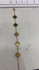 Fashion Popular Stainless Steel Four Leaf Clover Jewelry VCA Bracelet Wholesale for Women