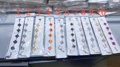 Fashion Popular Stainless Steel Four Leaf Clover Jewelry VCA Bracelet Wholesale for Women