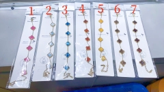 Fashion Popular Stainless Steel Four Leaf Clover Jewelry VCA Bracelet Wholesale for Women