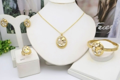 Stainless steel jewelry Necklace Earrings Bangle Ring Wholesale for women
