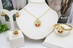 Stainless steel jewelry Necklace Earrings Bangle Ring Wholesale for women