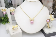 Stainless steel jewelry Necklace Earrings Bangle Ring Wholesale for women