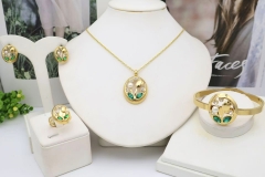 Stainless steel jewelry Necklace Earrings Bangle Ring Wholesale for women