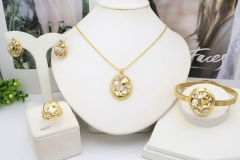 Stainless steel jewelry Necklace Earrings Bangle Ring Wholesale for women