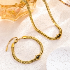 Stainless steel jewelry necklace and bracelet Wholesale