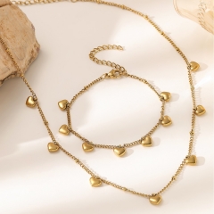 Stainless steel jewelry necklace and bracelet Wholesale