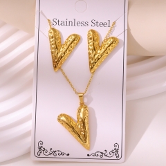Stainless steel jewelry necklace Earrings Wholesale