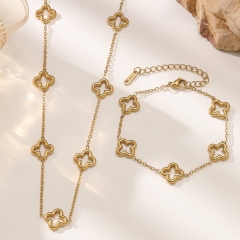 Stainless steel jewelry necklace and bracelet Wholesale