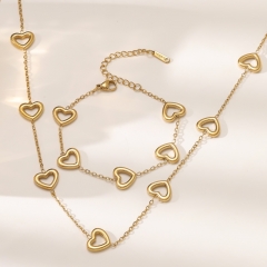 Stainless steel jewelry necklace and bracelet Wholesale
