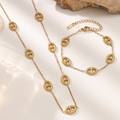 Stainless steel jewelry necklace and bracelet Wholesale