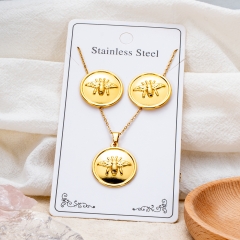 Stainless steel jewelry necklace Earrings Wholesale