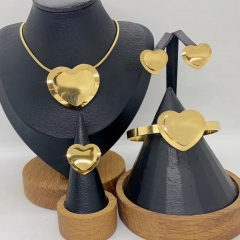 Stainless steel jewelry necklace Earrings Bracelet ring Wholesale
