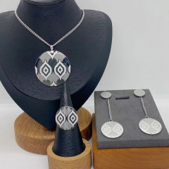Stainless steel jewelry necklace Earrings Bracelet ring Wholesale