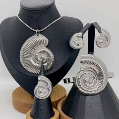Stainless steel jewelry necklace Earrings Bracelet ring Wholesale