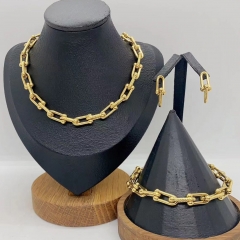 Stainless steel jewelry necklace Earrings Bracelet ring Wholesale