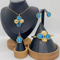 Stainless steel jewelry necklace Earrings Bracelet ring Wholesale