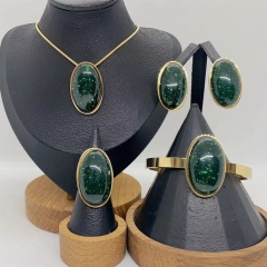 Stainless steel jewelry necklace Earrings Bracelet ring Wholesale