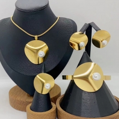 Stainless steel jewelry necklace Earrings Bracelet ring Wholesale