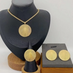 Stainless steel jewelry necklace Earrings Bracelet ring Wholesale