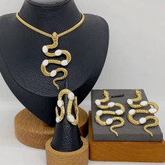 Stainless steel jewelry necklace Earrings Bracelet ring Wholesale