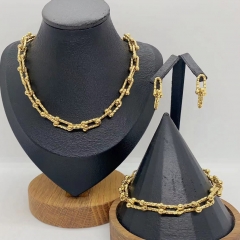 Stainless steel jewelry necklace Earrings Bracelet ring Wholesale