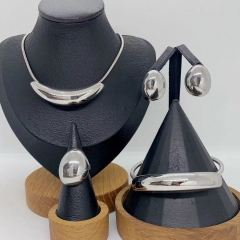 Stainless steel jewelry necklace Earrings Bracelet ring Wholesale