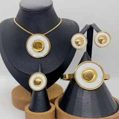 Stainless steel jewelry necklace Earrings Bracelet ring Wholesale