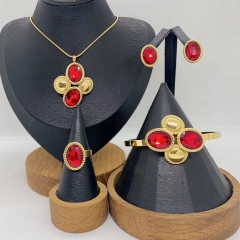 Stainless steel jewelry necklace Earrings Bracelet ring Wholesale