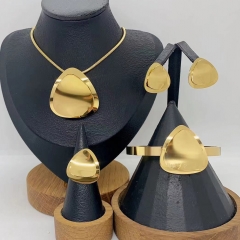 Stainless steel jewelry necklace Earrings Bracelet ring Wholesale