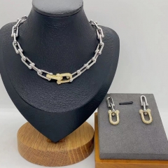 Stainless steel jewelry necklace Earrings Bracelet ring Wholesale