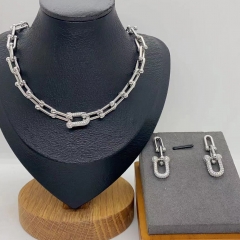 Stainless steel jewelry necklace Earrings Bracelet ring Wholesale